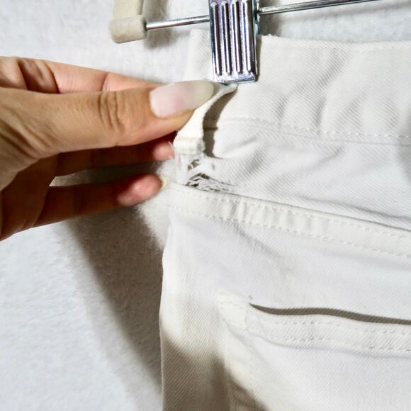 Everlane Jeans Womens 26 White High Rise Skinny Leg Ankle Denim Jeans Stretch - Picture 5 of 6